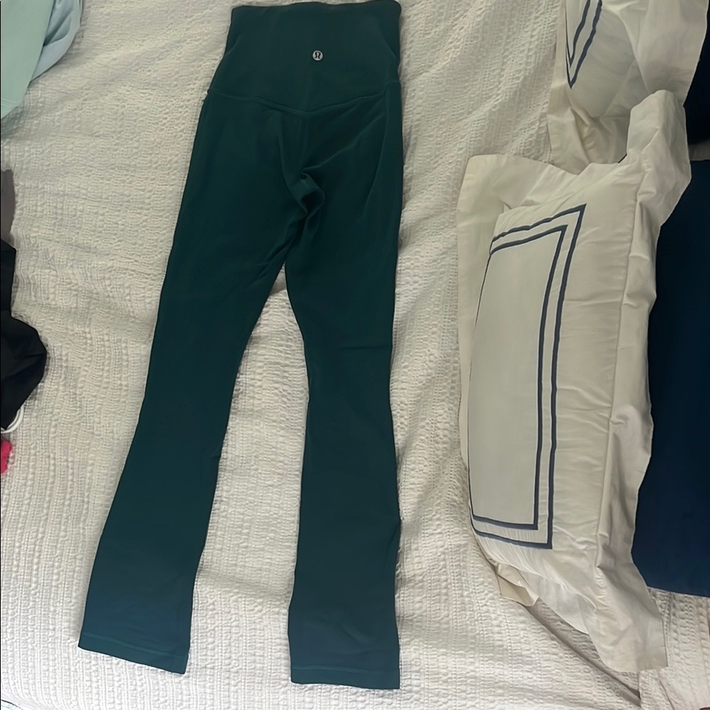 Dark teal/ green lululemon flare leggings